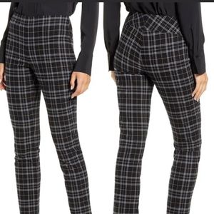 Bailey 44 plaid side zip pants - size 8